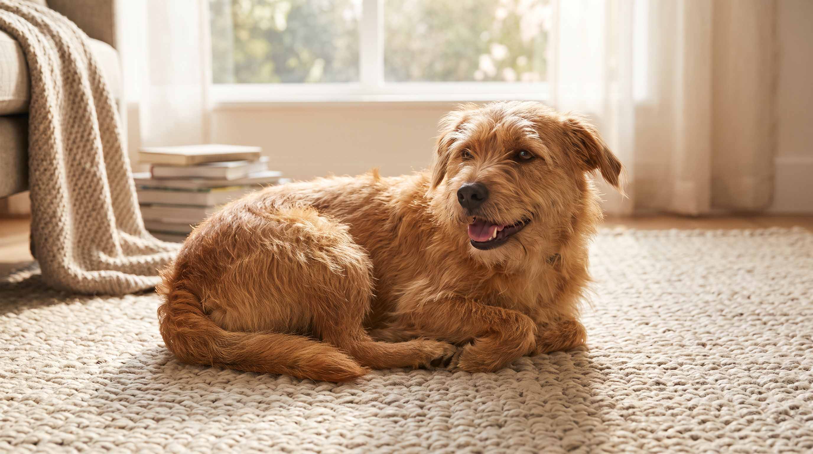 Comfortable content dog at home - anal gland health for dogs