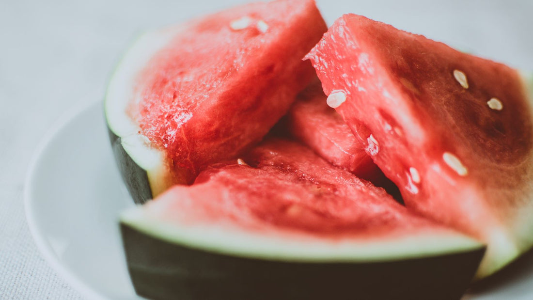 Sliced watermelon on a plate