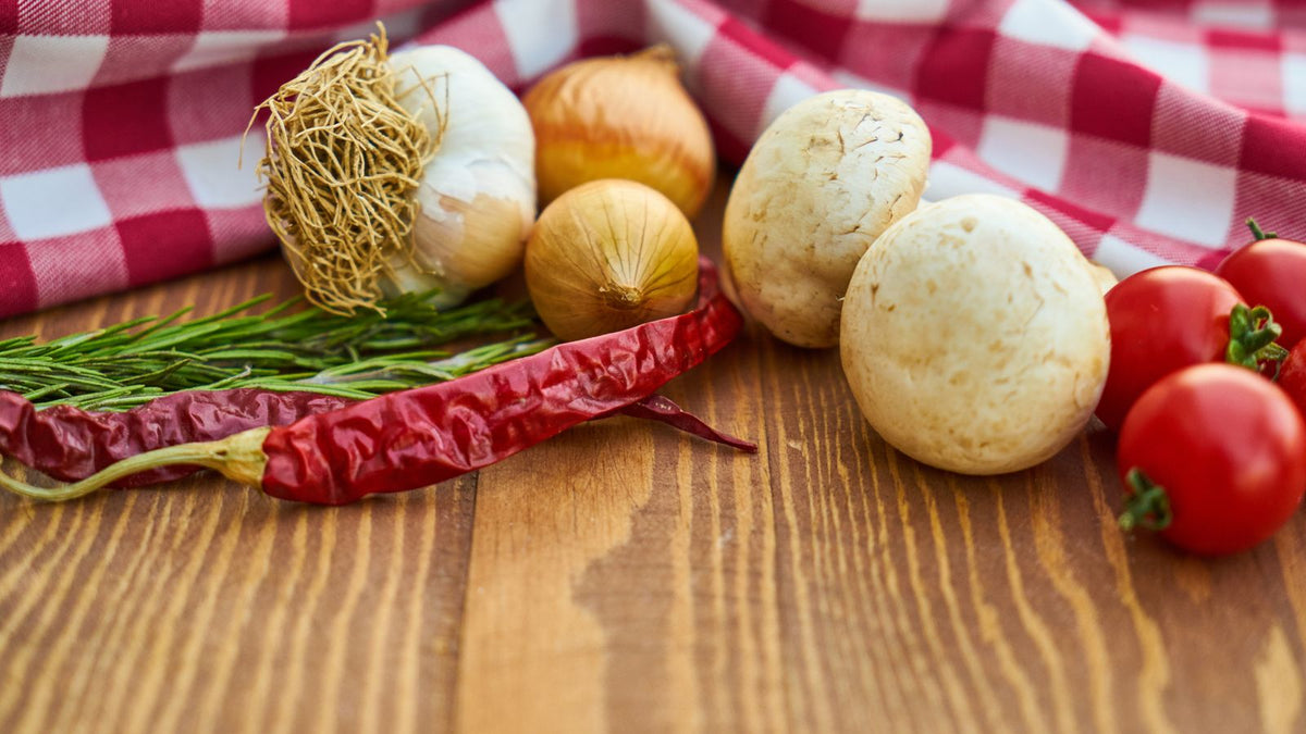 Raw onions and garlic, genuinely toxic to dogs in all forms