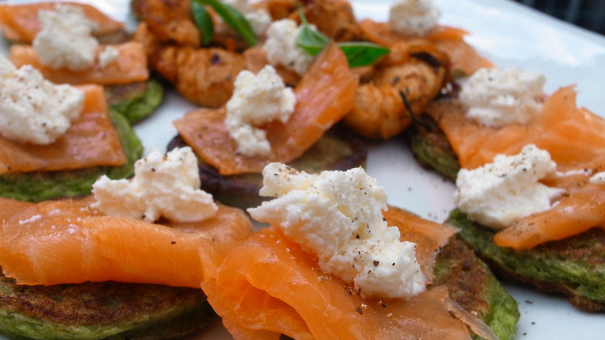 Cooked salmon fillet plated as food