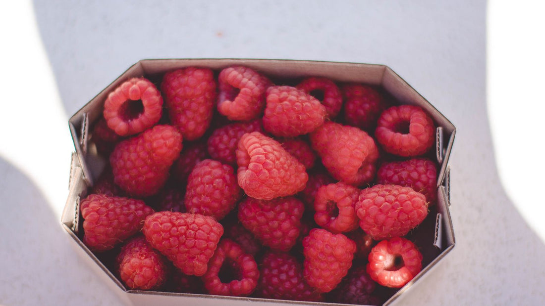 Fresh raspberries