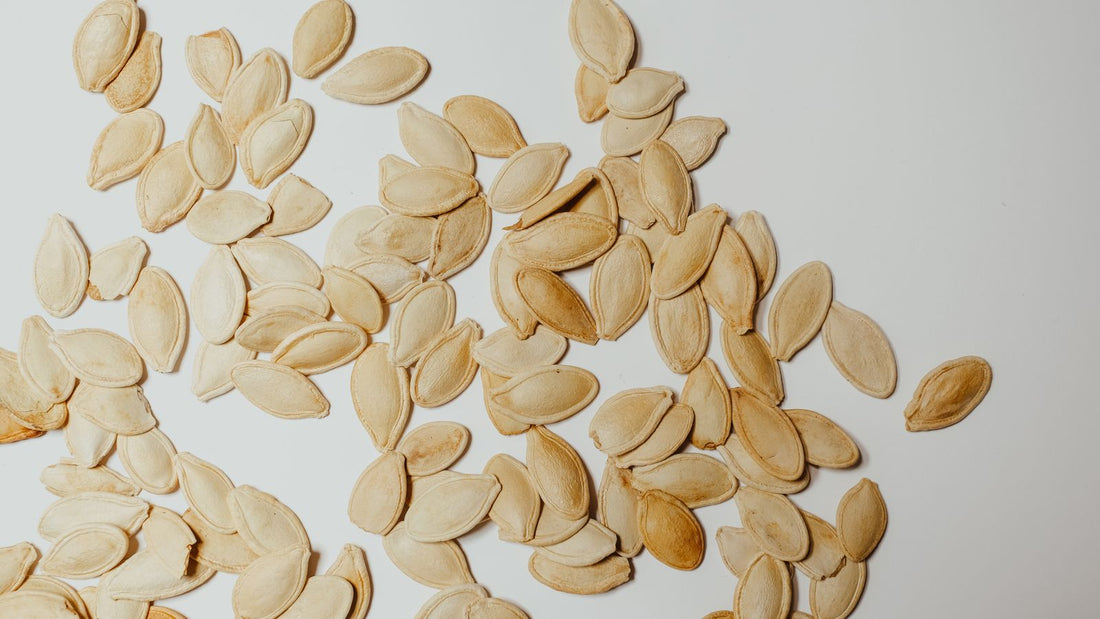 Raw pumpkin seeds, relevant to whether dogs can eat pumpkin seeds