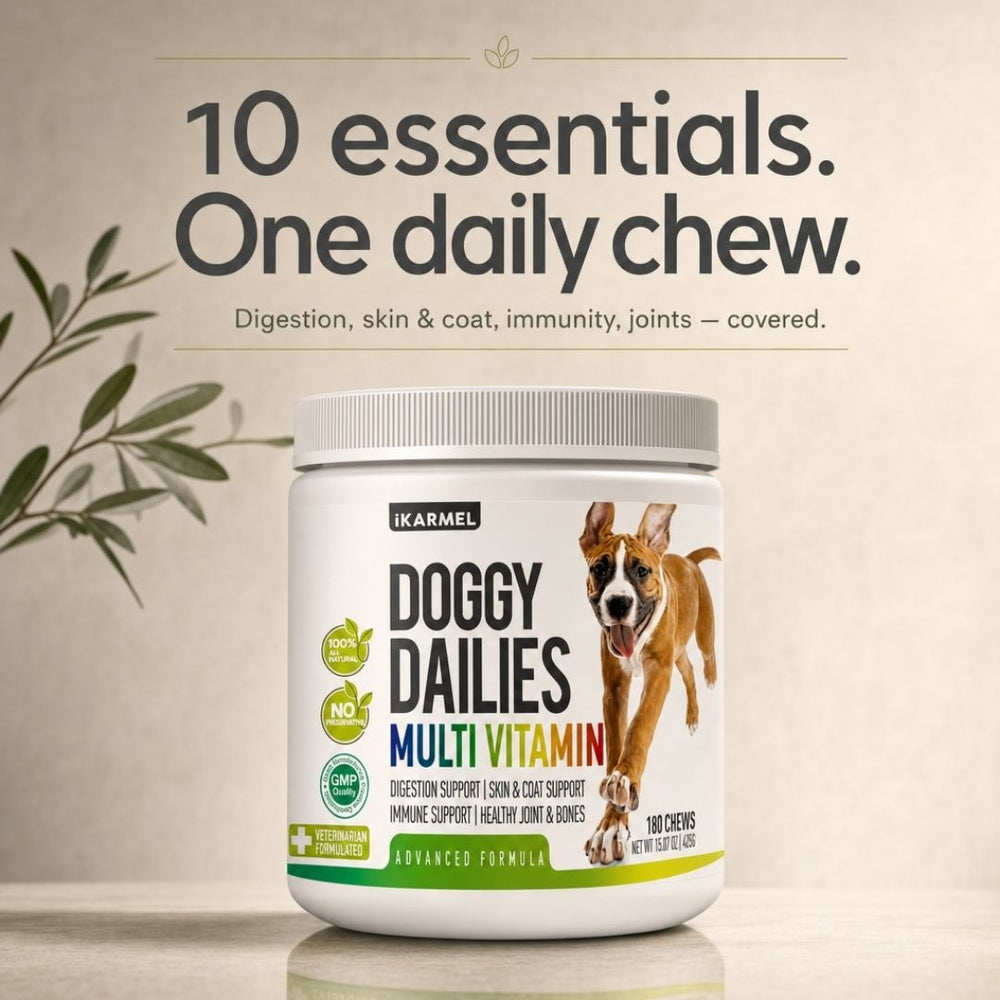 Doggy Dailies 10-in-1 Multivitamin Chews jar