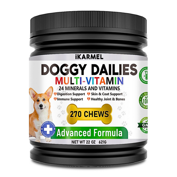 iKarmel Doggy Dailies Multivitamin 10 in 1 Premium Dog Multivitamin