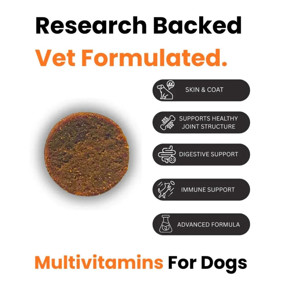 Doggy Dailies 10-in-1 Multivitamin Chews jar