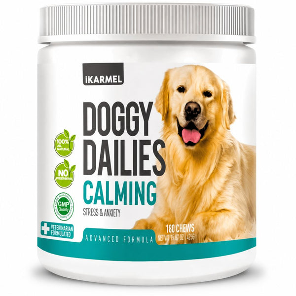 Doggy Dailies Natural Calming Dog Treats jar